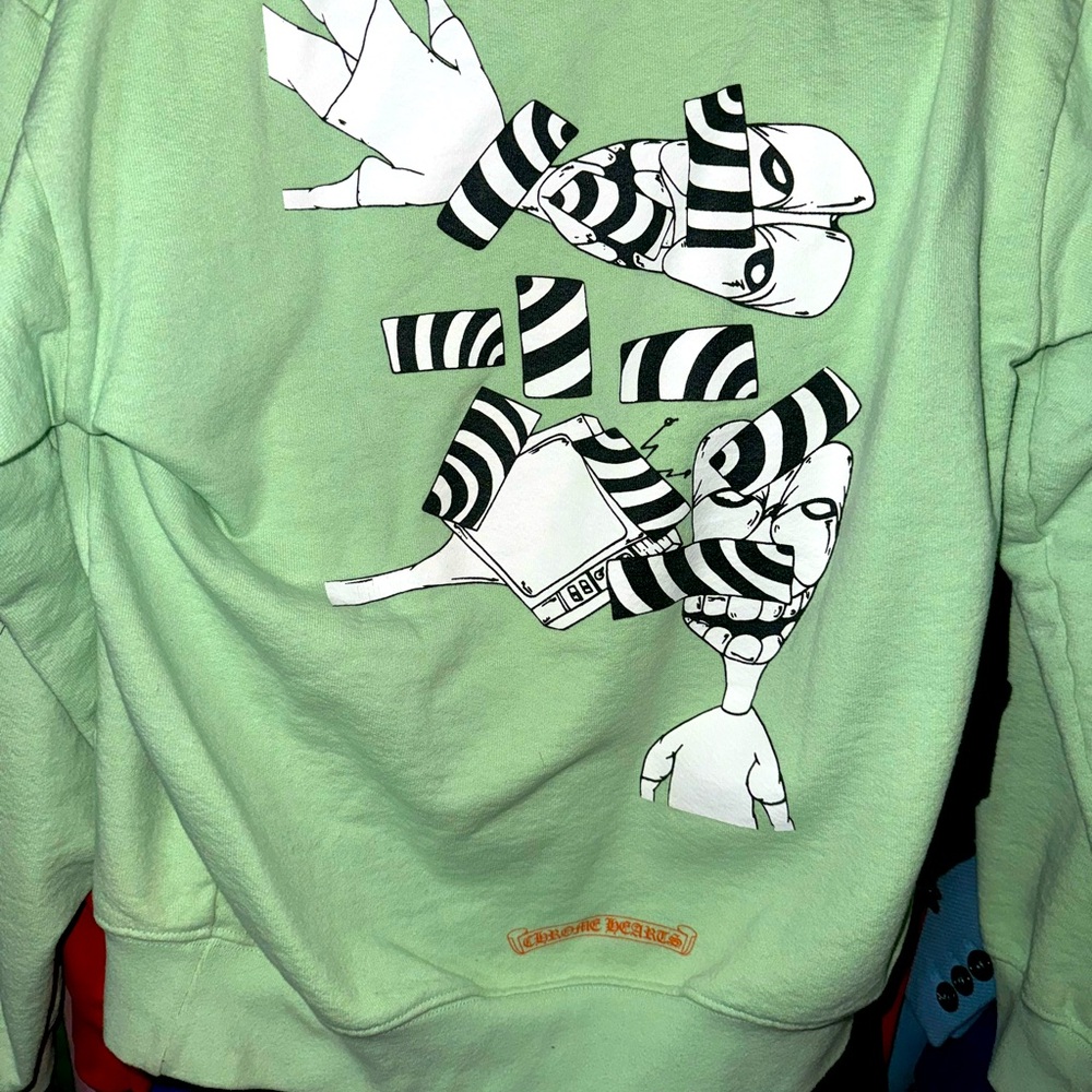 Chrome Heart Graphic Pullover Hoodie